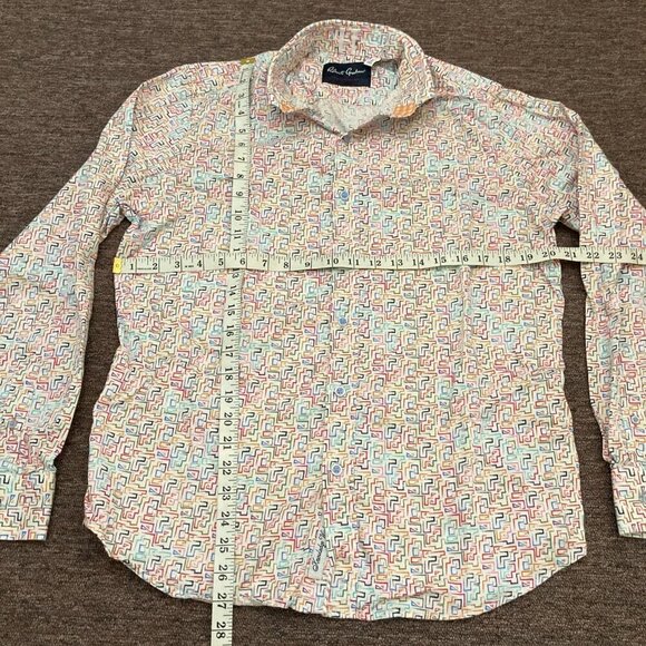 Robert Graham Shirt Men's Medium Danforth Sport Tailored Fit Button Up M - Picture 6 of 8